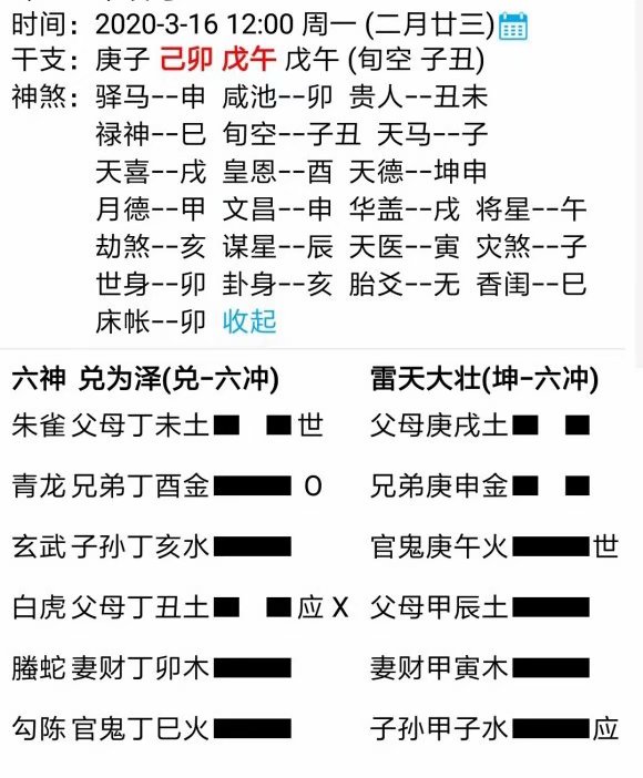 卦逢六冲，久病必死